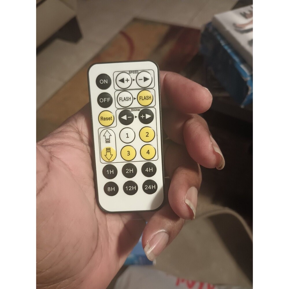 Tiny 21 Button Remote Control White lights, fans, shades, audio dimmer timer